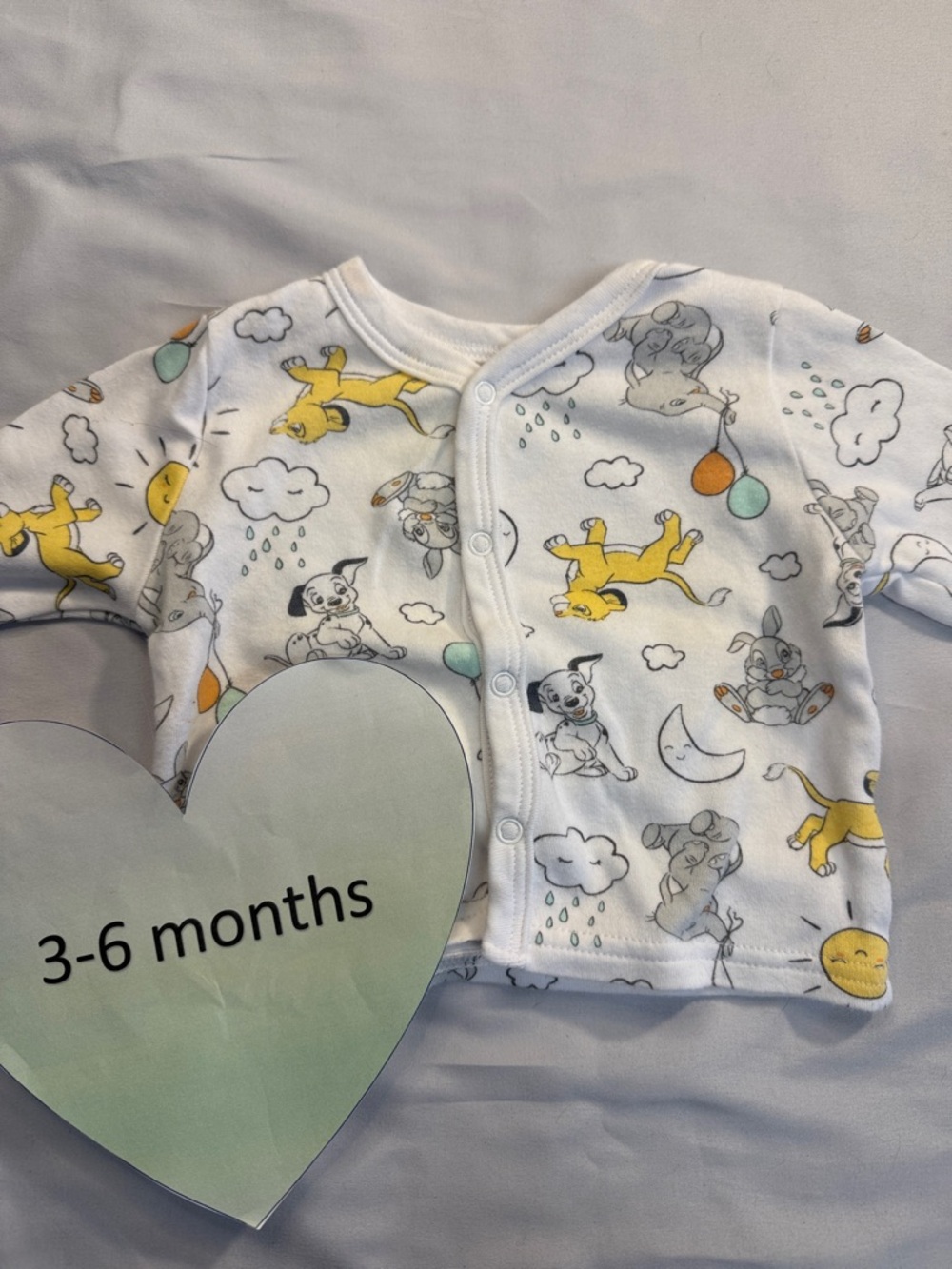 Disney -  Adorable White Baby Cardigan with Disney Friends